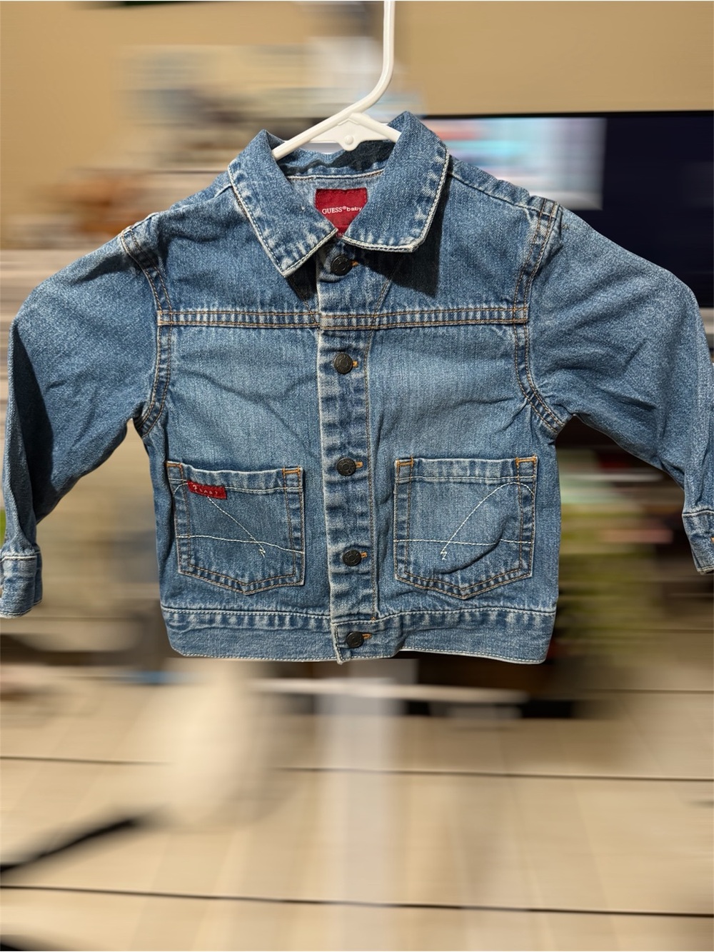 Guess Baby Denim Jacket in Light Blue Wash